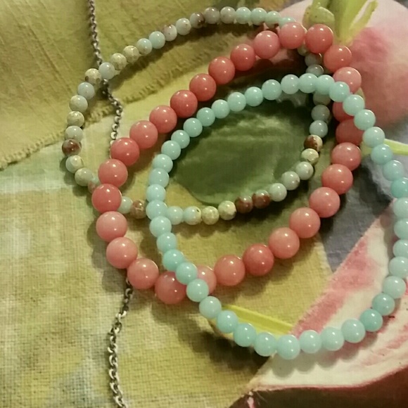 3 yummy Amazonite bracelets - Picture 2 of 4